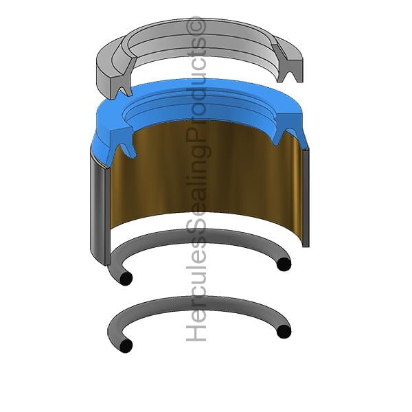  VI-6533N-TZKM Vickers / Eaton, TZ Series, 2.000 Rod, Hydraulic Rod Seal Kit 