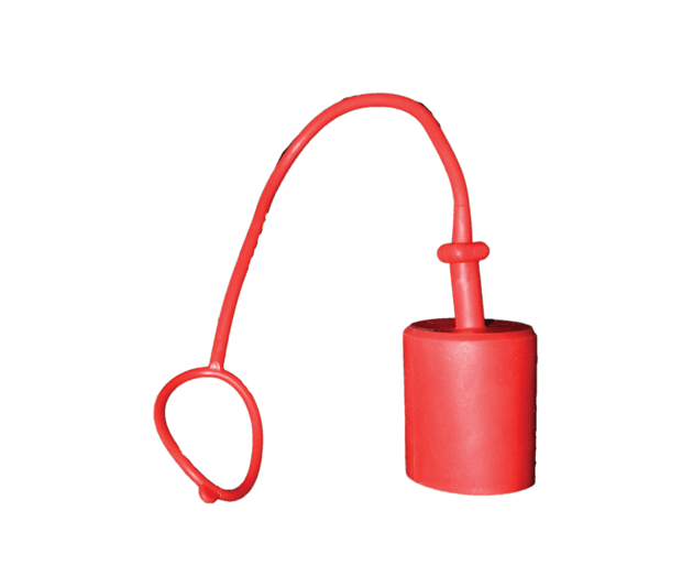 ANV - RDC - 06 - R 3/8" Rubber Dust Cap - Red - GetHydraulics.com