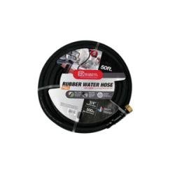AVAWB - 075 - 150GH50 Water Hose with Fittings, 3/4 in Nominal, 50 ft L, 150 psi, Rubber Tube, Black - GetHydraulics.com