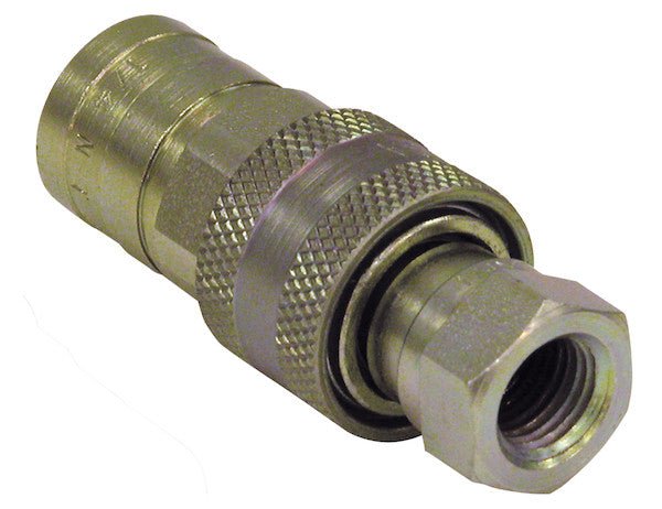 B40002 1/4 Inch NPTF Sleeve - Type Hydraulic Quick Coupler Assembly - GetHydraulics