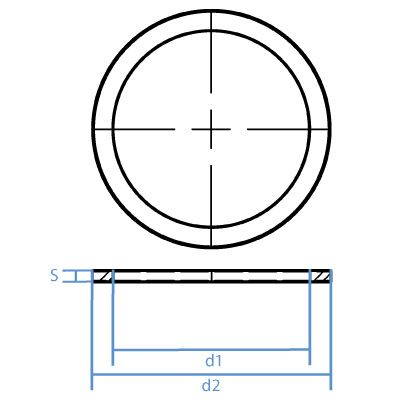 BANJO BOLT WASHER B16 BSPP COPPER SEALING WASHER - GetHydraulics.com