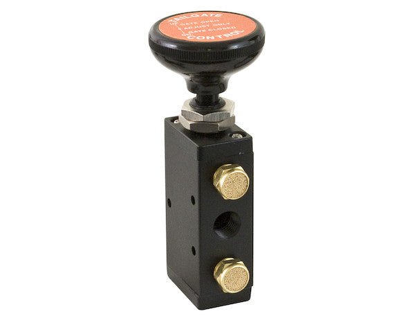BAV020 4 - Way 3 - Position Manual Air Valve With Five 1/4 Inch NPT Ports - GetHydraulics