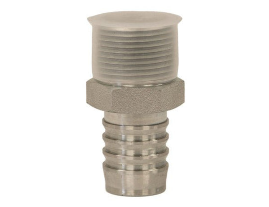 BCA20180 Suction Hose Barbed Adapter 1 - 1/4 Inch Male NPT x 1 - 1/4 Inch Hose Barb - GetHydraulics