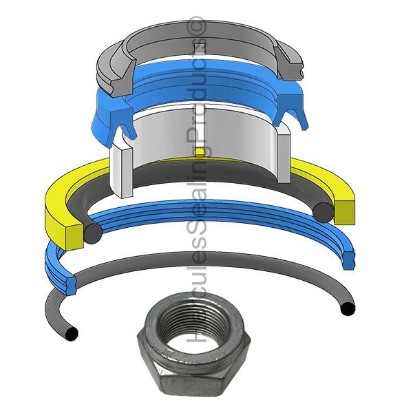 BCK-7225639 Bobcat Hydraulic Cylinder Seal Kit 1.750 _ 3.000 - Union Hydraulics