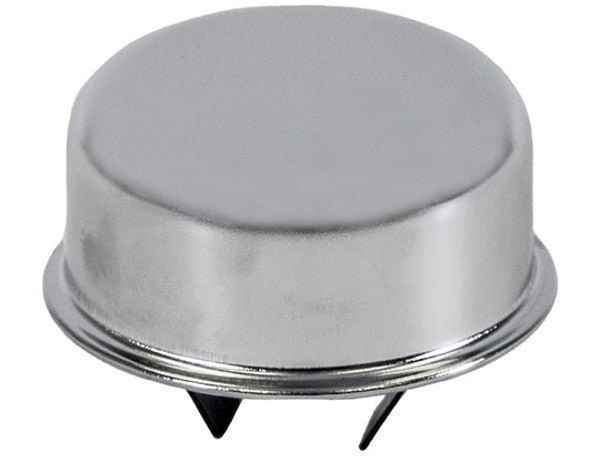 BECO61A Chrome Heavy Duty Push - In Breather Cap For 1 - 1/2 Inch O.D. Tube - GetHydraulics