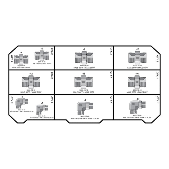 BSPP - BSPP FITTING PACK - GetHydraulics