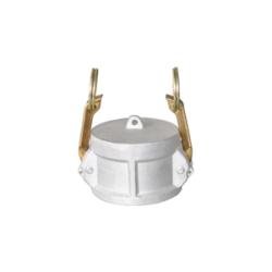 CDC - 800 - A1 Type DC Dust Cap with Two Brass Handles, 8 - in Female Cam, Aluminum - GetHydraulics.com