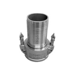 CGCSL - 600CR - SS1 Cam and Groove Self - Locking Crimplok Coupler, 6 in Type C x 6 in Hose Shank - GetHydraulics.com