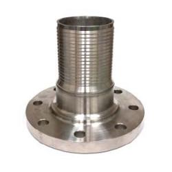 CNFL - 600CR - S Crimplok Combination Nipple, 6 in Flanged x 6 in Hose Barbed, Steel - GetHydraulics.com