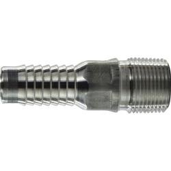 CNT - 100 - A Combination King Nipple, 1 in Hose Barbed x 1 in MPT, Aluminum - GetHydraulics.com