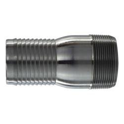 CNT - 600 - S Combination King Nipple, 6 in Hose Barbed x 6 in MPT, Steel, Plain - GetHydraulics.com