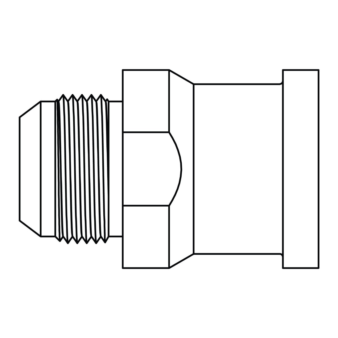 D - 6840 - 08 - 12 JIC to Flange - Code 61 - GetHydraulics.com