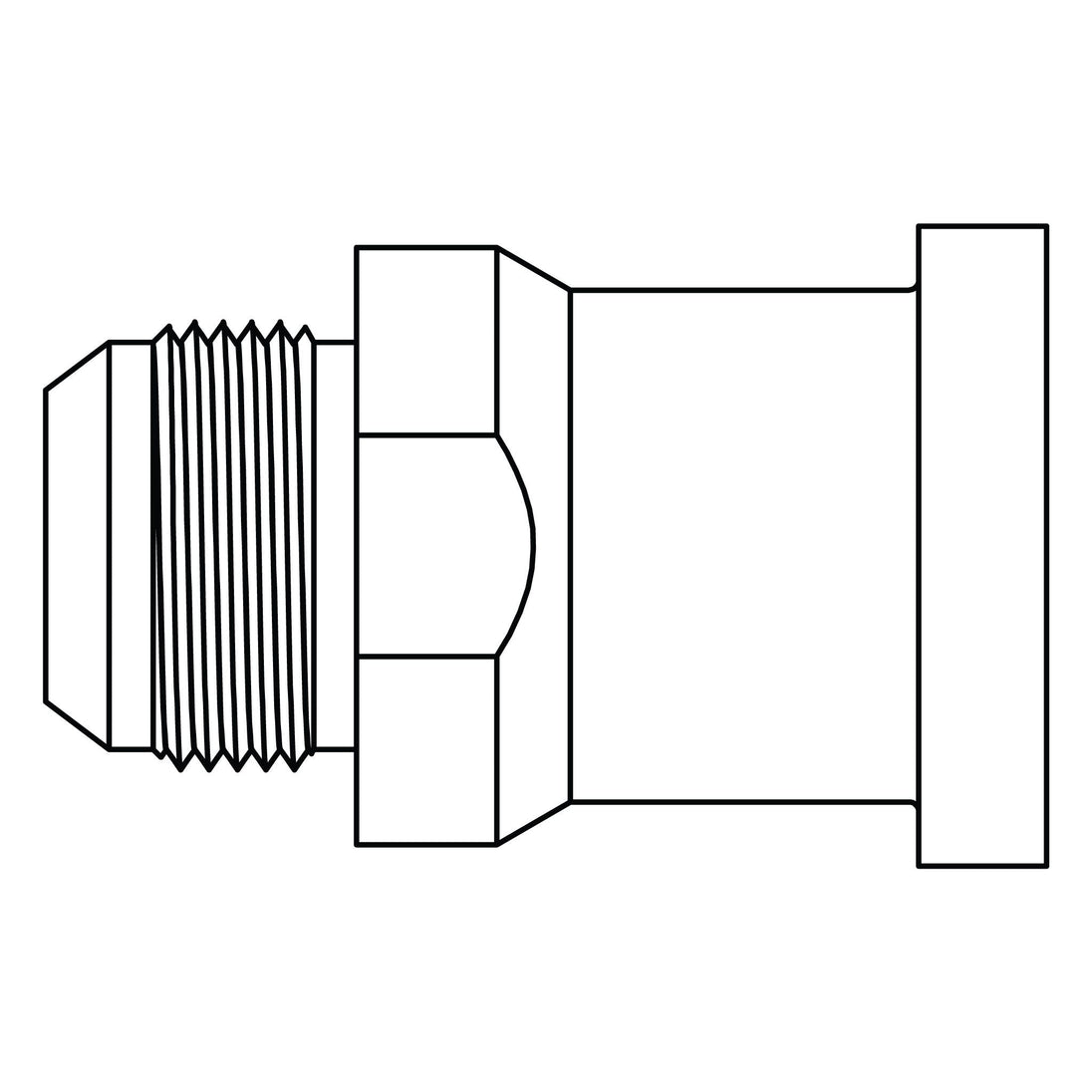 D - 6842 - 24 - 32 JIC to Flange - Code 62 - GetHydraulics.com