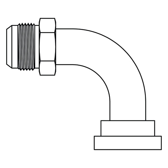 D - 6892 - 20 - 16 JIC to Flange Elbow 90 - Code 62 - GetHydraulics.com