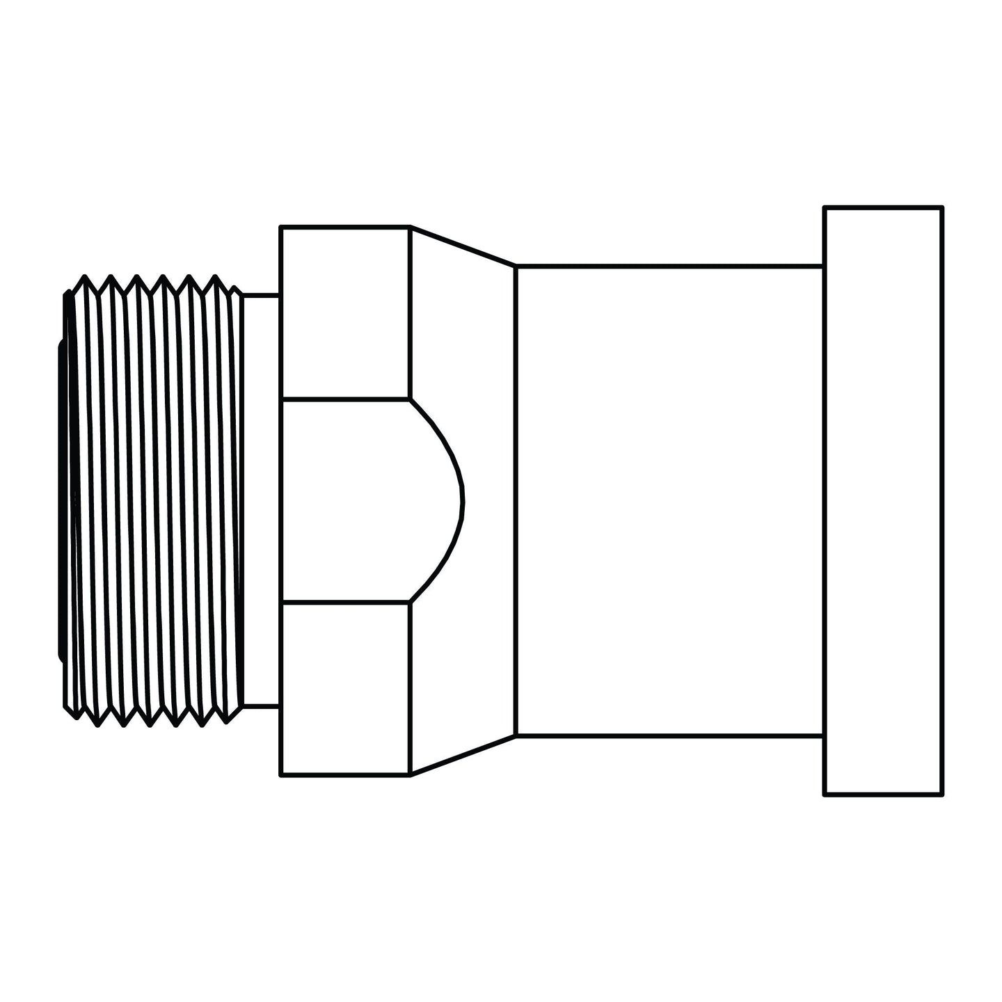 D - FF6842 - 12 - 12 ORFS to Flange - Code 62 - GetHydraulics.com