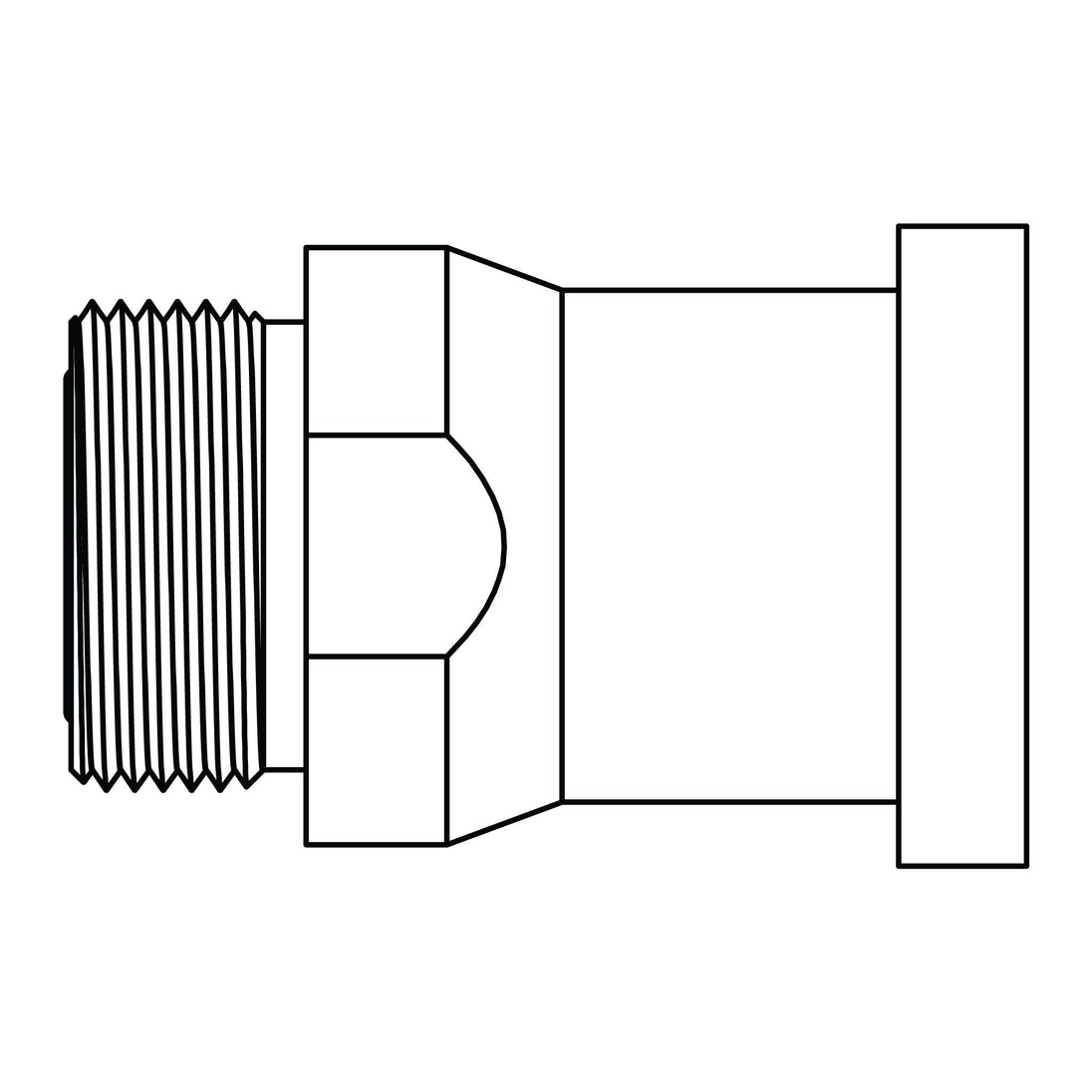 D - FF6842 - 16 - 12 ORFS to Flange - Code 62 - GetHydraulics.com