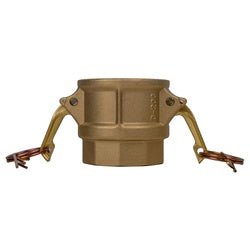 E - CGD - 075 - B1 Economy Series Type D Cam and Groove Coupler, 3/4 - in Female Cam x 3/4 - in Female NPT, Brass - GetHydraulics.com