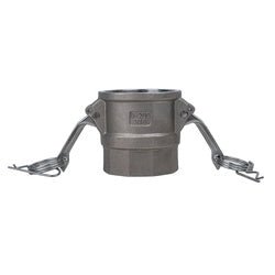 E - CGD - 150 - SS1 Economy Series Type D Cam and Groove Coupler, 1 - 1/2 - in Female Cam x 1 - 1/2 - in Female NPT, Stainless Steel - GetHydraulics.com