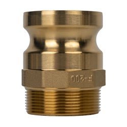 E - CGF - 075 - B1 Economy Series Type F Cam and Groove Adapter, 3/4 - in Male Adapter x 3/4 - in Male NPT, Brass - GetHydraulics.com