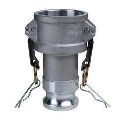 E - DA - 3015 - A Economy Series Type DA Cam and Groove Reducer Coupler/Adapter, 3 - in Female Coupler x 1 - 1/2 - in Male Adapter, Aluminum - GetHydraulics.com