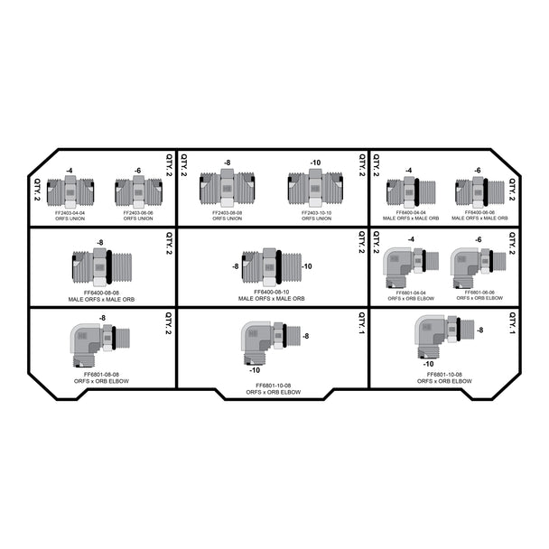 FACE SEAL - ORB FITTING PACK - GetHydraulics