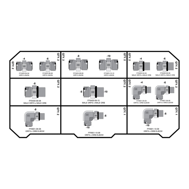 FACE SEAL - ORB FITTING PACK - GetHydraulics.com