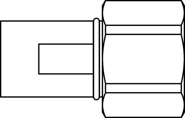 FB - 20F - 20FP - HN FB Hex Nut Coupler - GetHydraulics