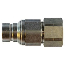 FF Series FF12M Flat Face Pipe Plug, 1/2 - in Body x 1/2 - in Female NPT, Steel - GetHydraulics