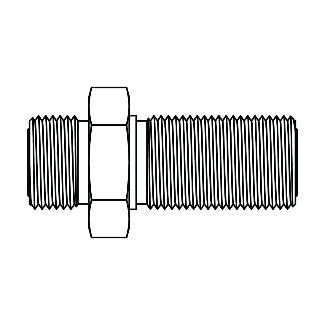 FF2700 - 08 - 08 ORFS Bulkhead Union - GetHydraulics.com