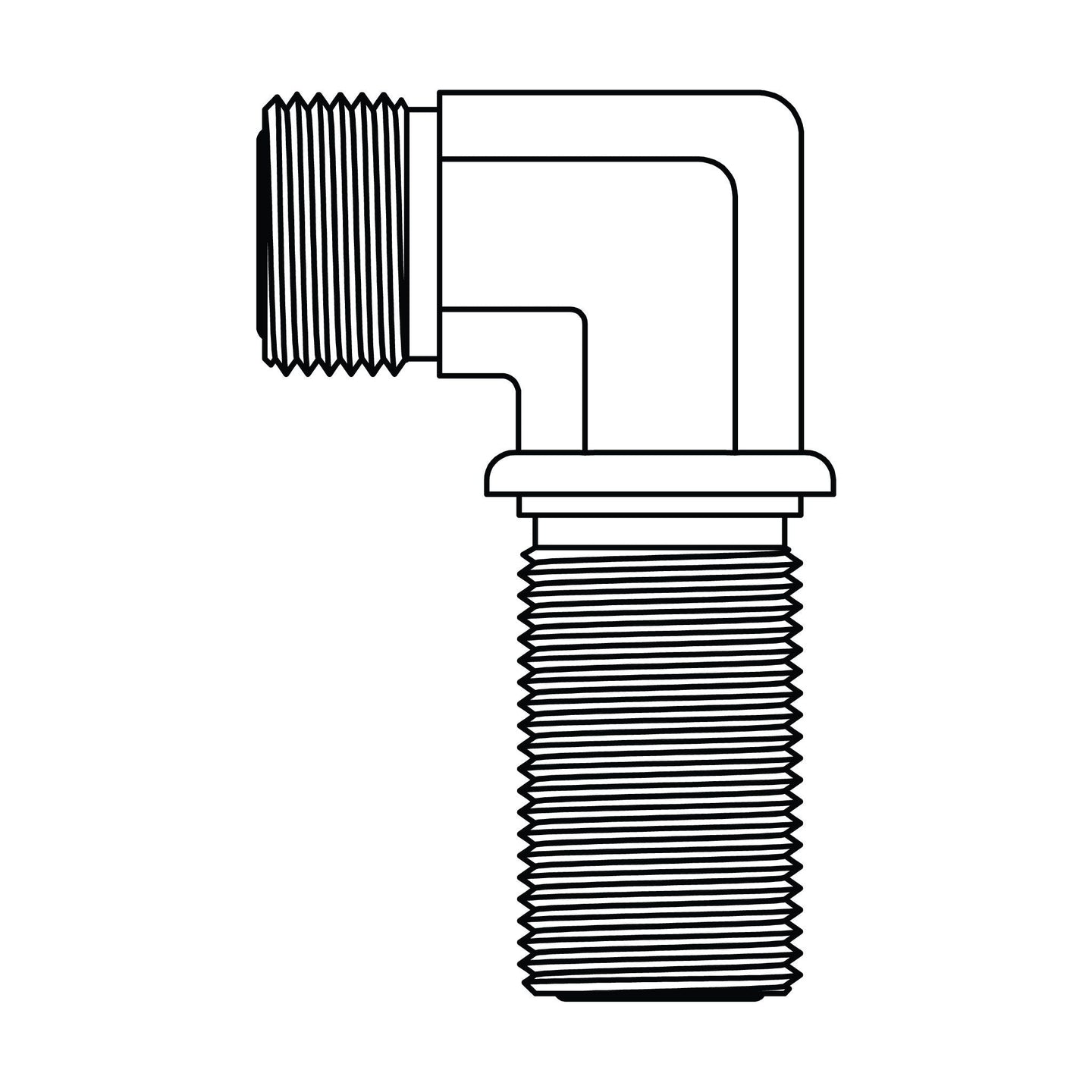 FF2701 - 10 - 10 ORFS Bulkhead Union 90 - GetHydraulics.com