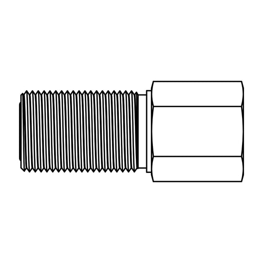 FF2705 - 06 - 04 ORFS to Pipe Bulkhead - GetHydraulics.com