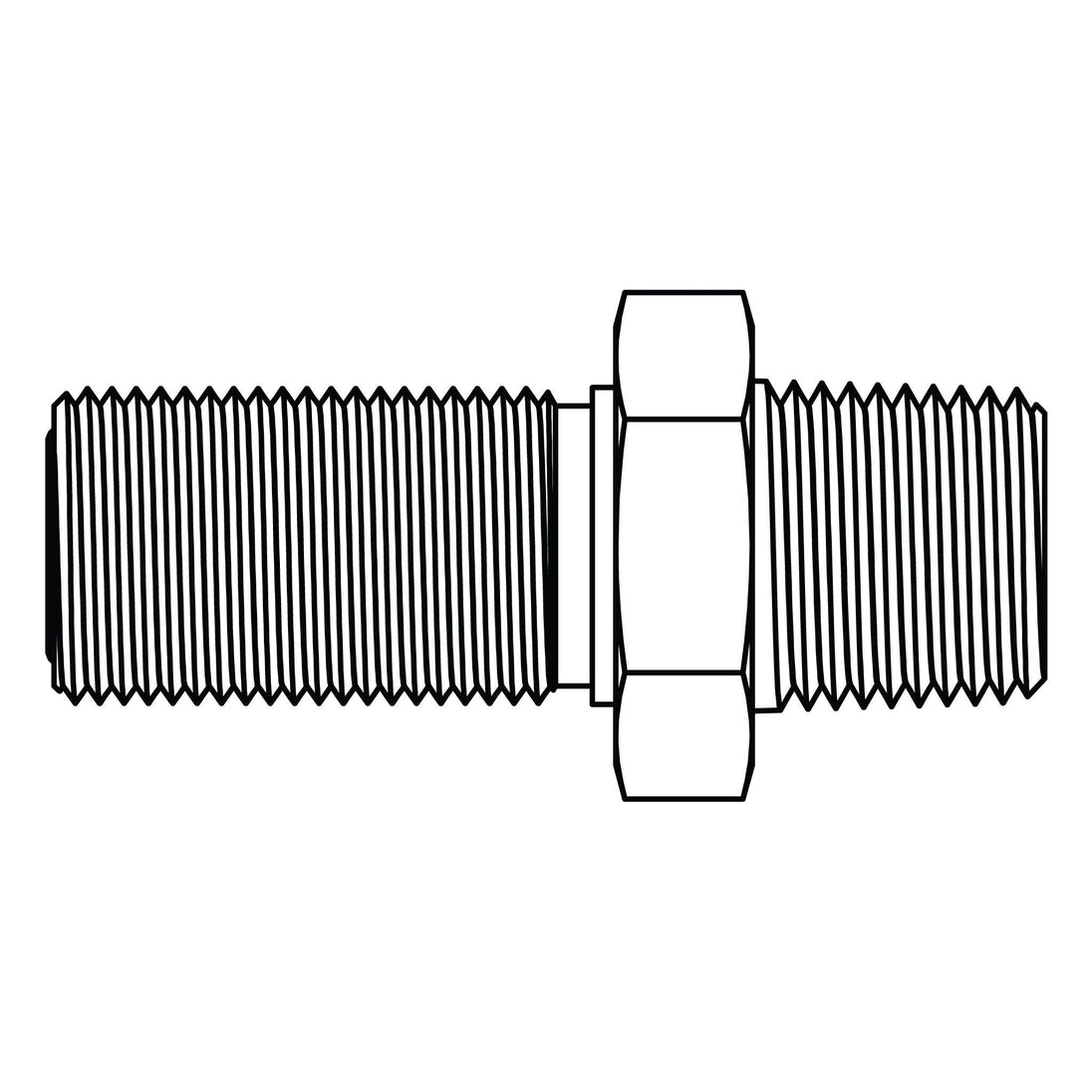 FF2706 - 12 - 12 ORFS to Pipe Bulkhead - GetHydraulics.com