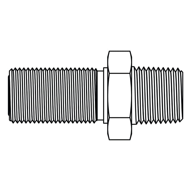 FF2706 - 16 - 16 ORFS to Pipe Bulkhead - GetHydraulics.com