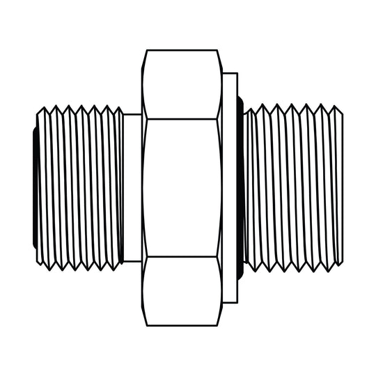 FF3800 - 24 - 24 ORFS to BSPP - GetHydraulics.com