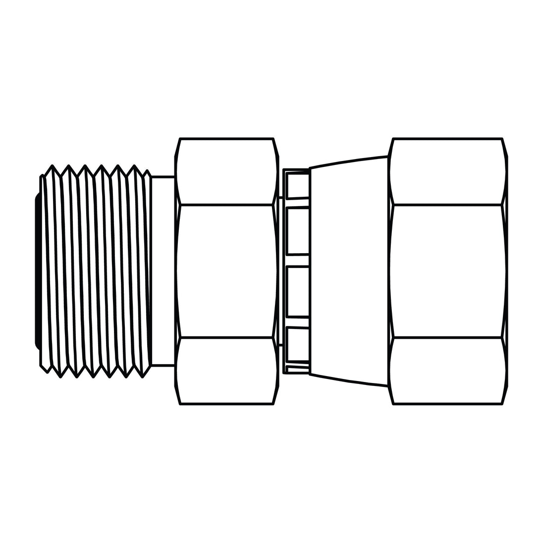 FF6402 - 24 - 24 ORFS to JIC Swivel - GetHydraulics.com