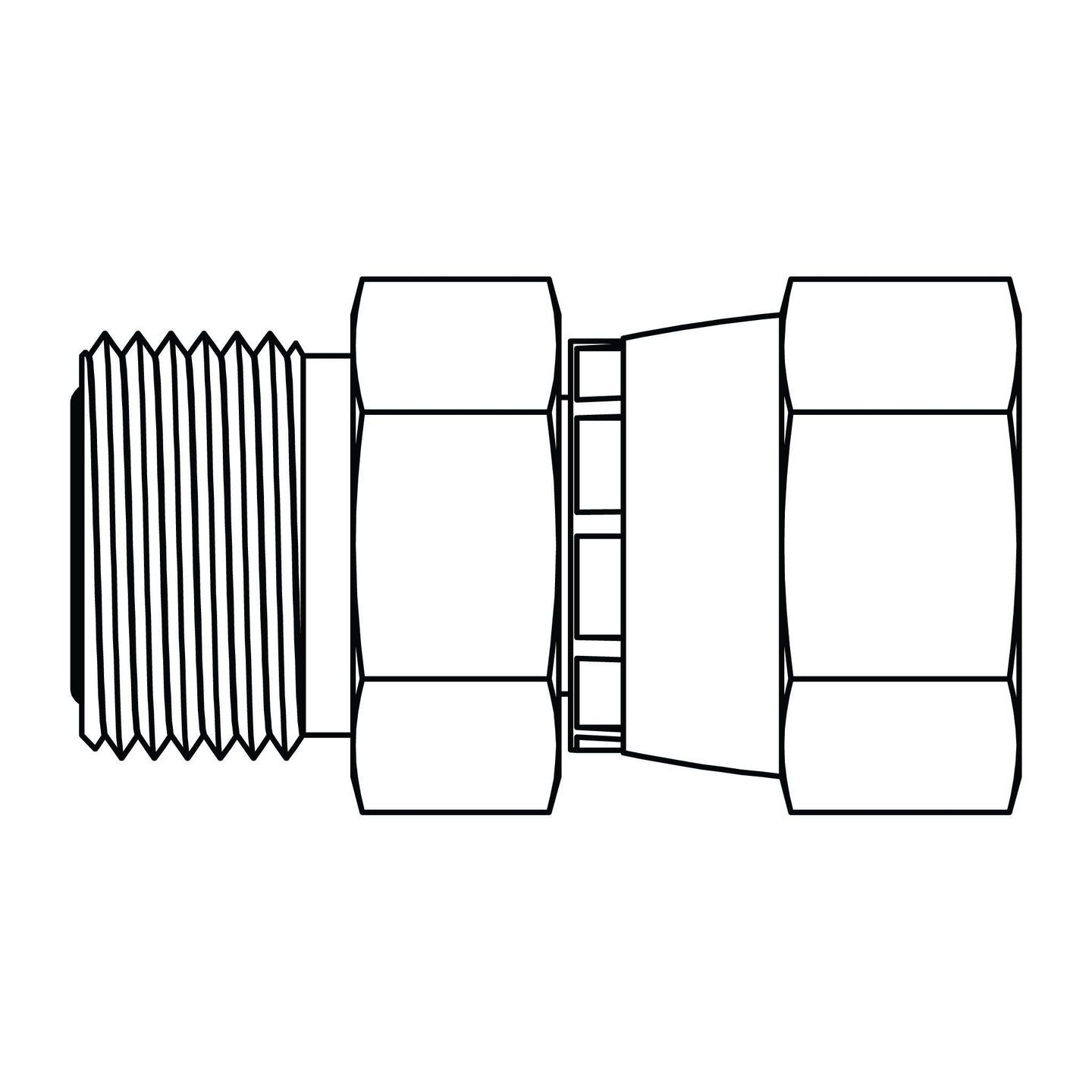 FF6402 - 24 - 24 ORFS to JIC Swivel - GetHydraulics.com