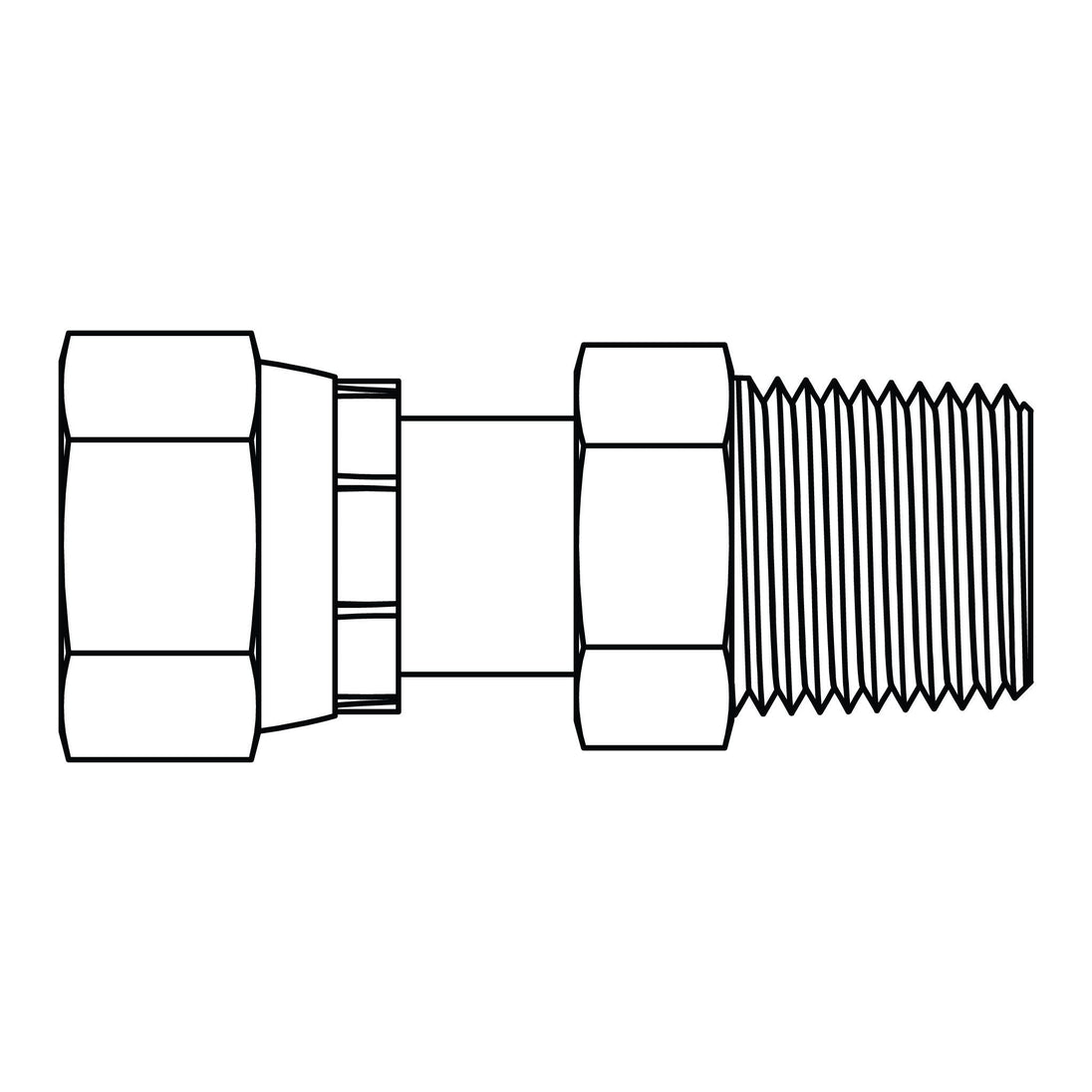 FF6505 - 08 - 08 ORFS Swivel to Pipe - GetHydraulics.com