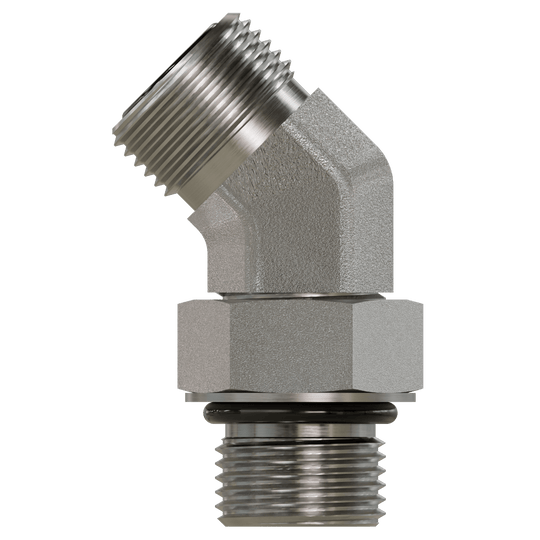 FF6802 - 16 - 12 ORFS to O-Ring Elbow 45 - GetHydraulics.com