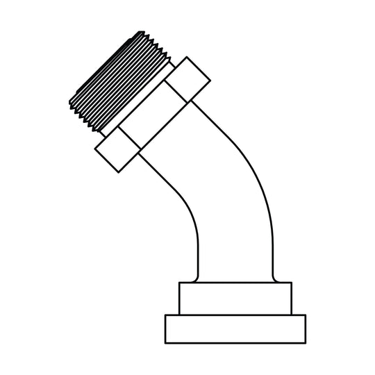 FF6847 - 24 - 24 ORFS to NO BRAZE Flange 45 - Code 62 - GetHydraulics.com