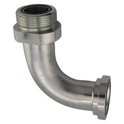 FF68902016 90 - deg Flange Adapter, 1 - 1/4 - in Male O-Ring Face Seal x 1 - in Code 61 Flange, Steel - GetHydraulics.com