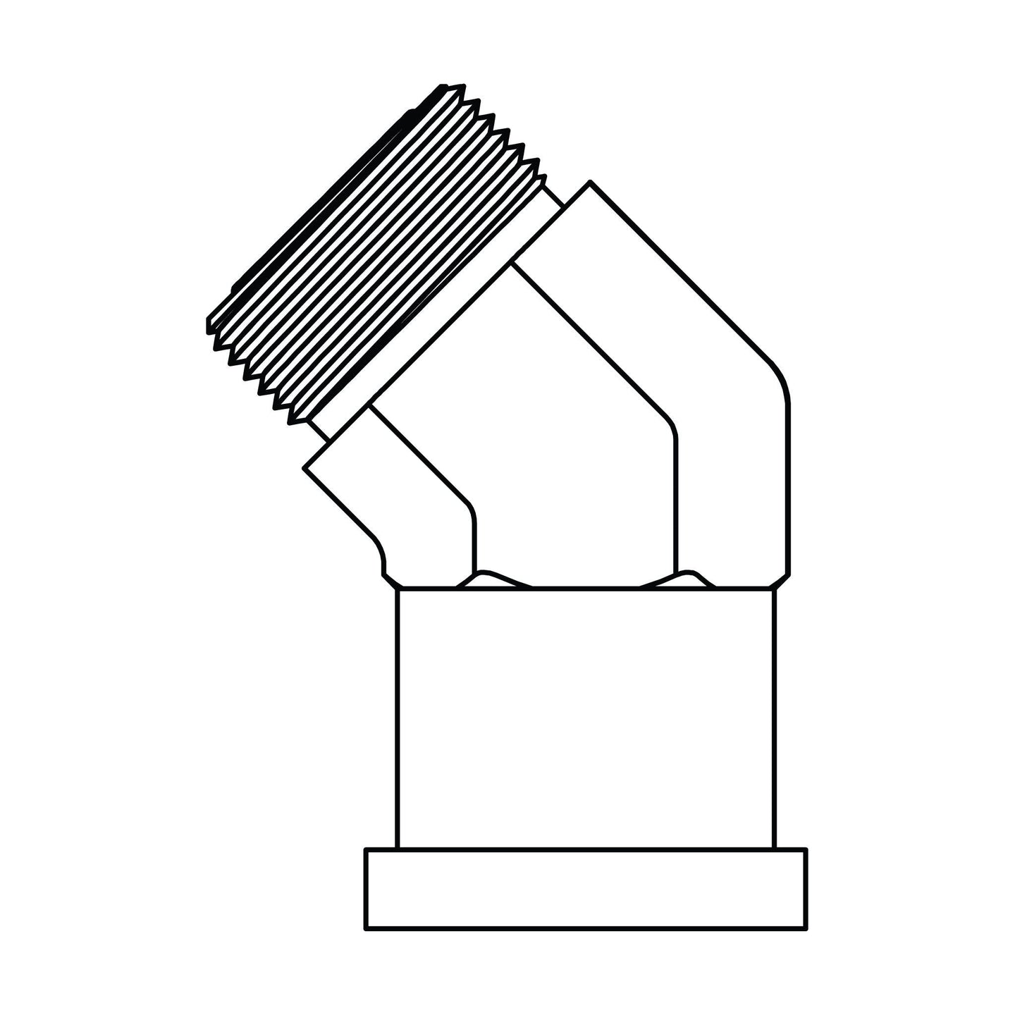 FGFF6845 - 20 - 20 ORFS to Flange - 45 - Code 61 - GetHydraulics.com
