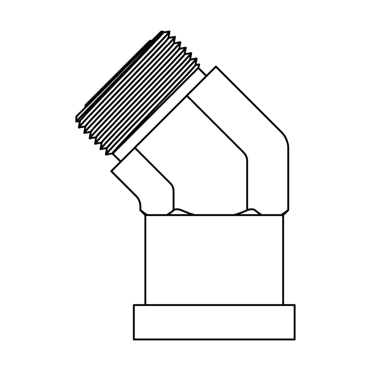 FGFF6847 - 12 - 12 ORFS to Flange - 45 - Code 62 - GetHydraulics.com