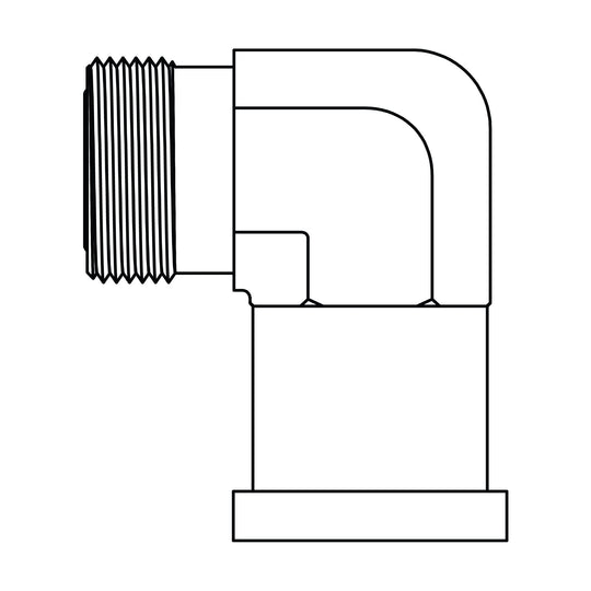 FGFF6890 - 24 - 32 ORFS to Flange - 90 - Code 61 - GetHydraulics.com