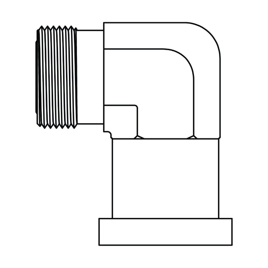 FGFF6892 - 24 - 24 ORFS to Flange Elbow 90 - Code 62 - GetHydraulics.com