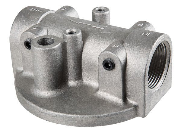 FH225 50 GPM Return Line Filter Head 1 - 1/4 Inch NPT/25 PSI Bypass - GetHydraulics