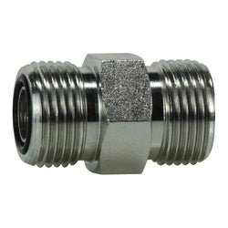 FS240388 Union Adapter, 1/2 - in Male O-Ring Face Seal x 1/2 - in Male O-Ring Face Seal, Steel - GetHydraulics.com