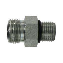 FS6400O86 Straight Adapter, 1/2 - in Male O-Ring Face Seal x 3/8 - in Male O-Ring Boss, Steel - GetHydraulics.com