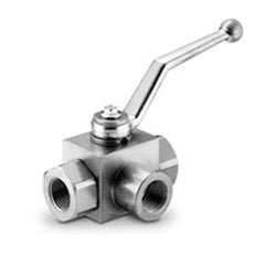 GB3L20TSAE High Pressure Ball Valve, 1 - 5/8 in Nominal, FPT, 3 - Way - Port/Way - GetHydraulics.com