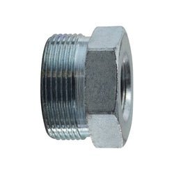 GDS - 075 - B High Pressure Double Spud with Brass Ring, 3/4 in MIP x 1 in MIP, Iron - GetHydraulics.com