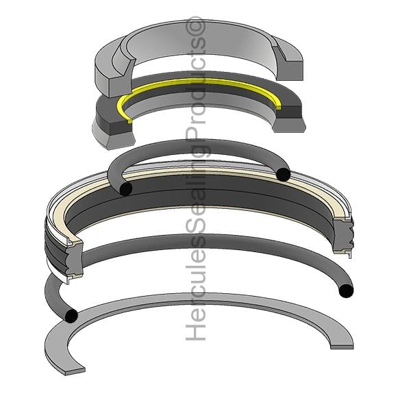 GENIE-07.0721.0122GT GENIE Hydraulic Seal Kit, 50.00 x 100.00, Hydraulic Seal Kit - Union Hydraulics